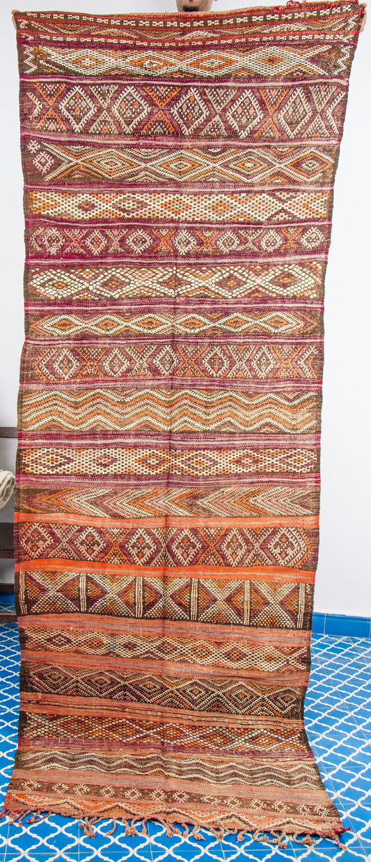 old colored, Moroccan rug, antique rug, unique Vintage Kilim, Wool Kilim, Area Kilim, Salon Kilim, Rugs, Rare home decor, The Berber House