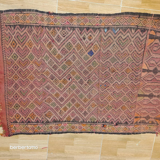 old colored, Moroccan rug, antique rug, unique Vintage Kilim, Wool Kilim, Area Kilim, Salon Kilim, Rugs, Rare home decor, The Berber House